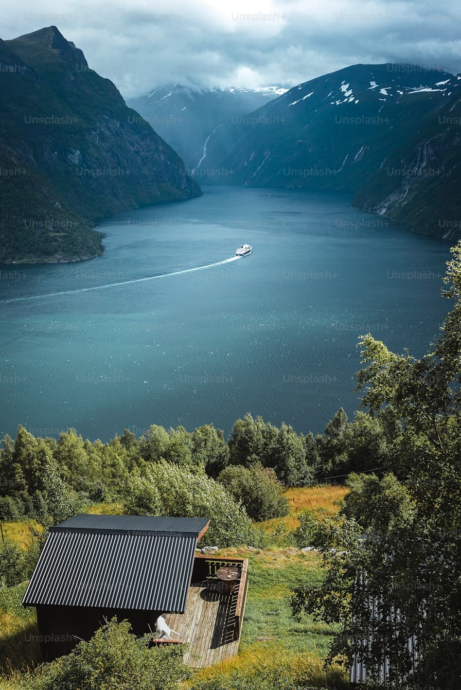 Coastal Ferry and Fjord in Canada